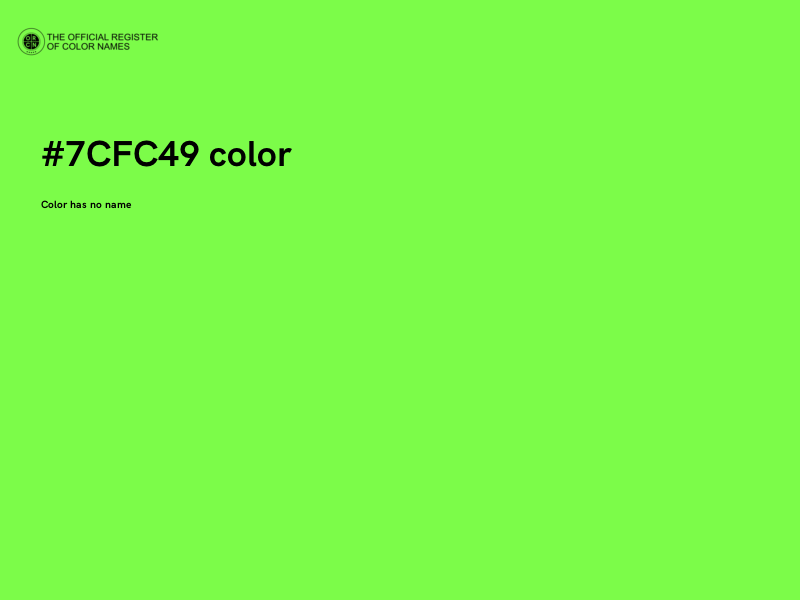 #7CFC49 color image