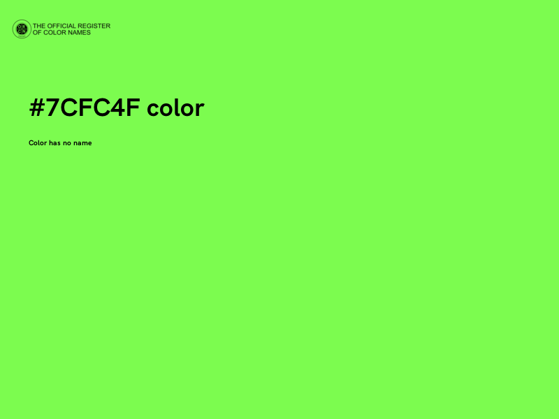 #7CFC4F color image