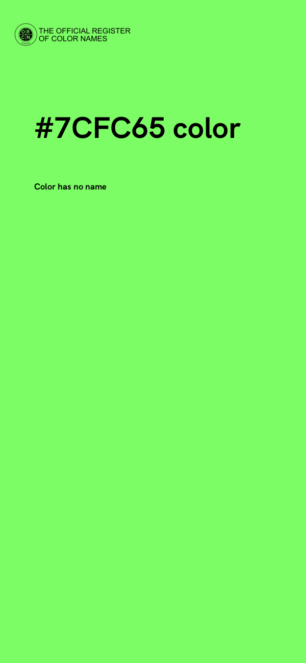 #7CFC65 color image