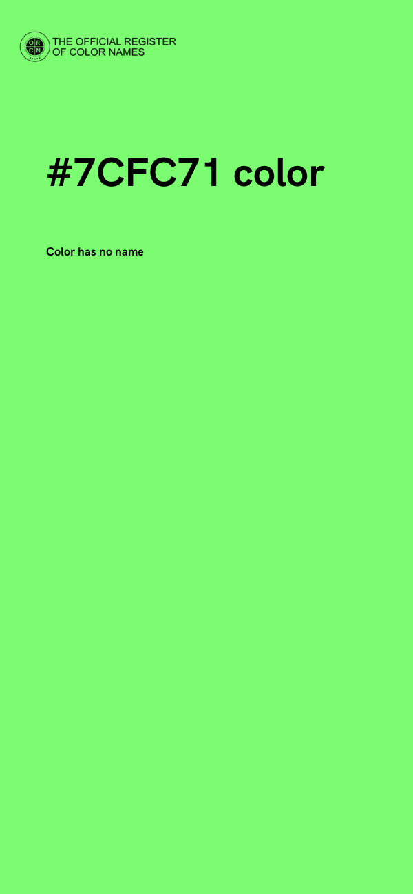 #7CFC71 color image
