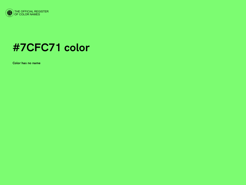 #7CFC71 color image