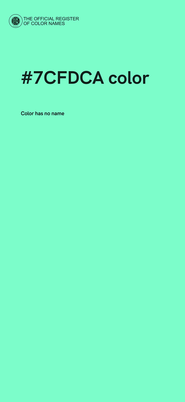 #7CFDCA color image