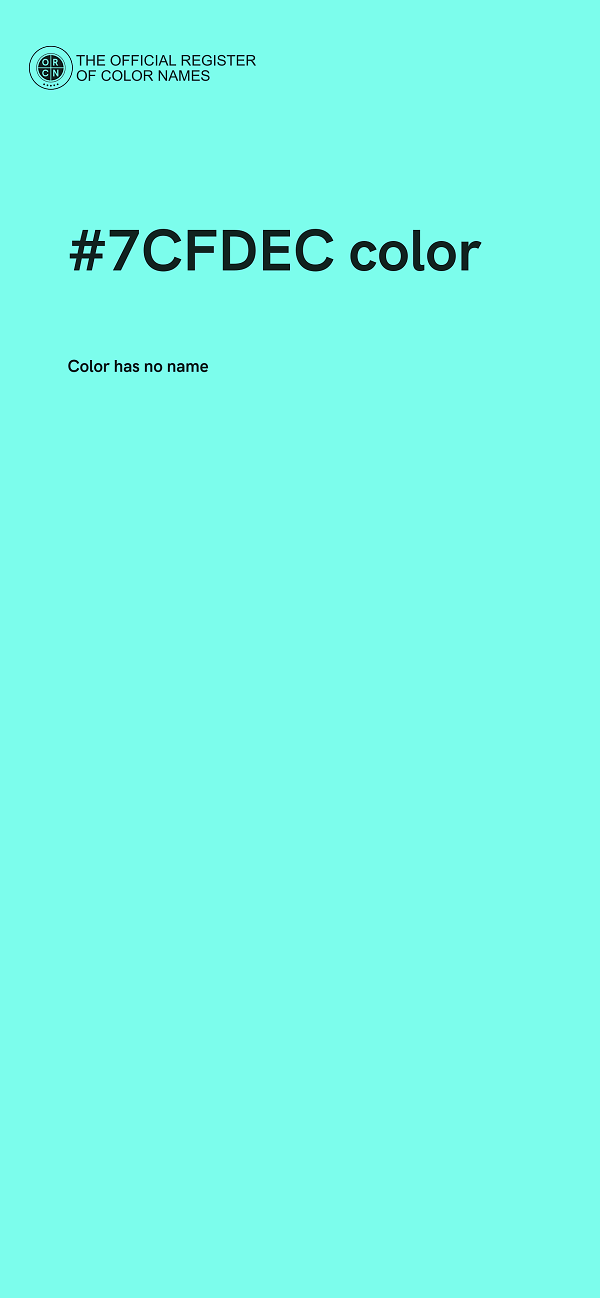#7CFDEC color image