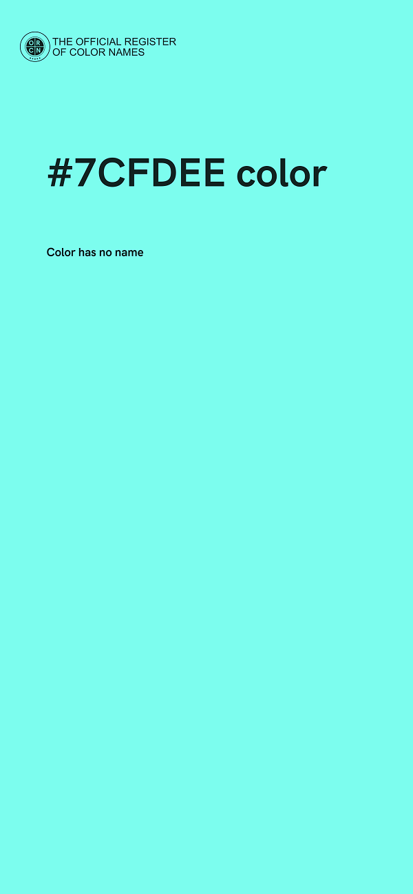#7CFDEE color image