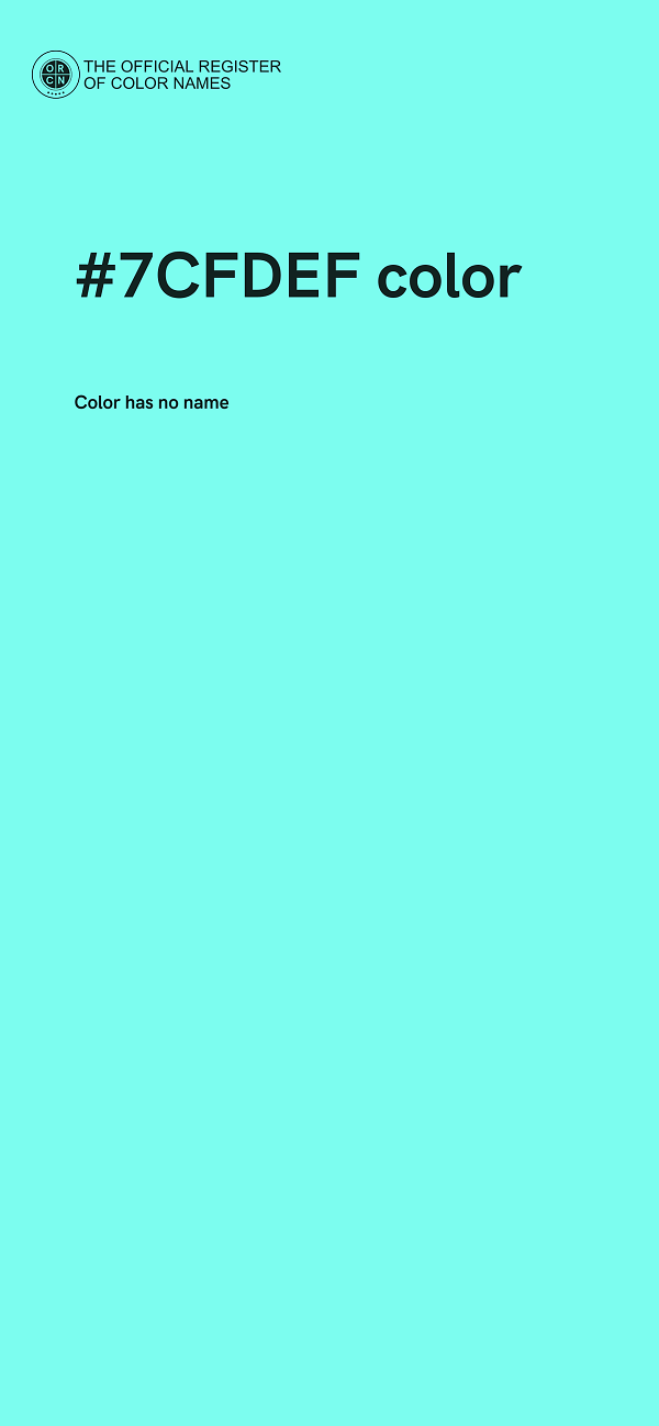 #7CFDEF color image