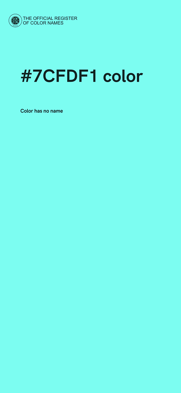 #7CFDF1 color image