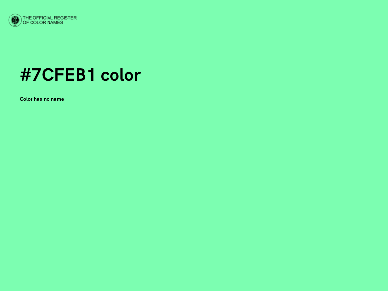 #7CFEB1 color image