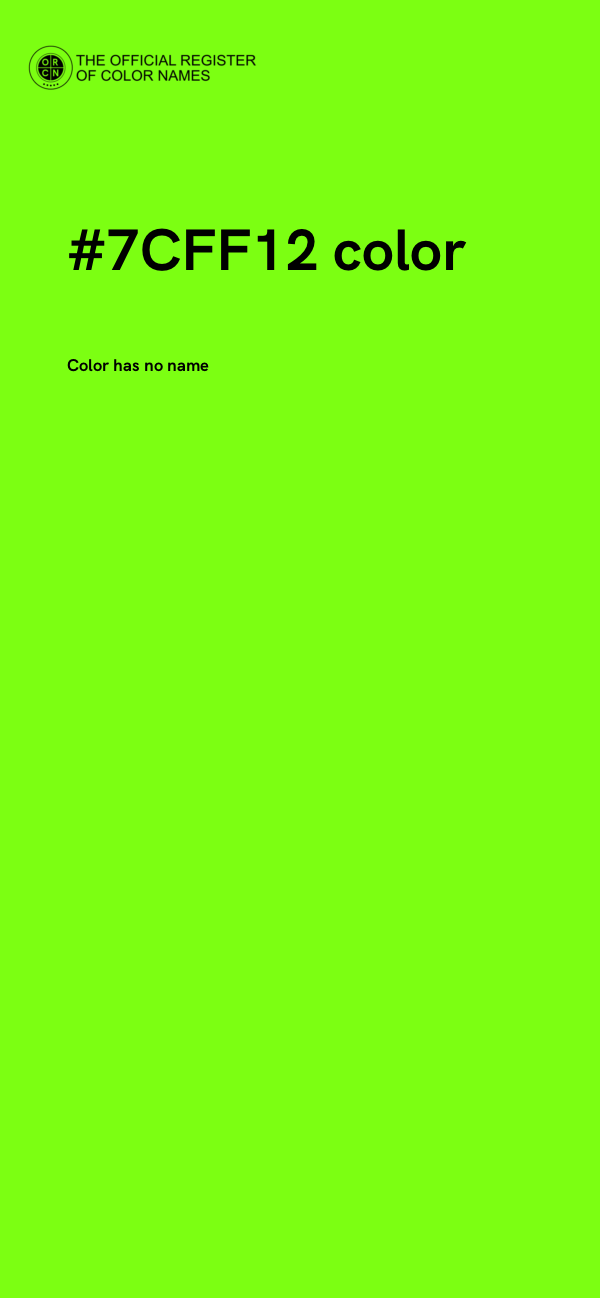 #7CFF12 color image
