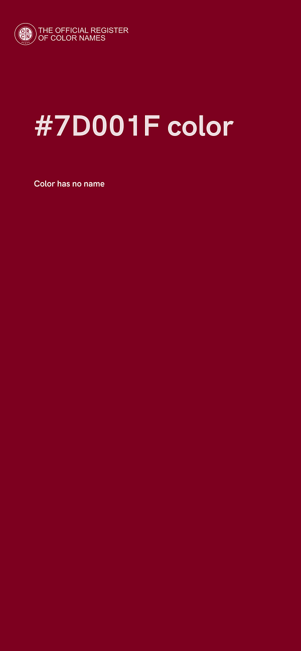 #7D001F color image