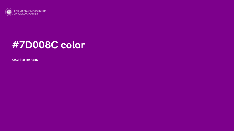 #7D008C color image