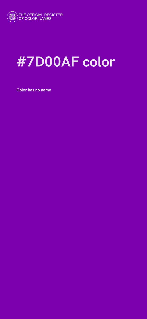 #7D00AF color image