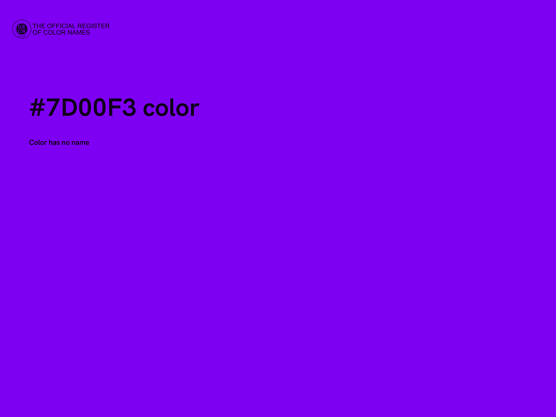 #7D00F3 color image