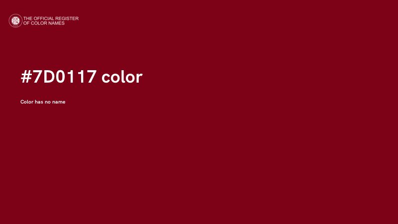 #7D0117 color image