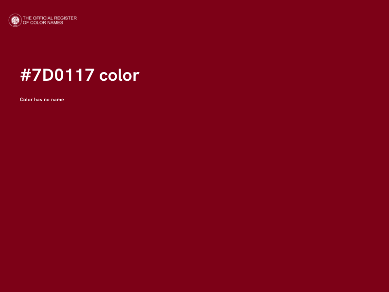 #7D0117 color image