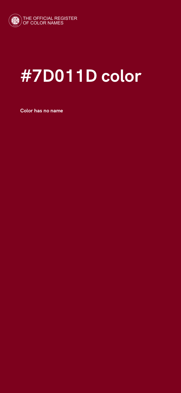 #7D011D color image