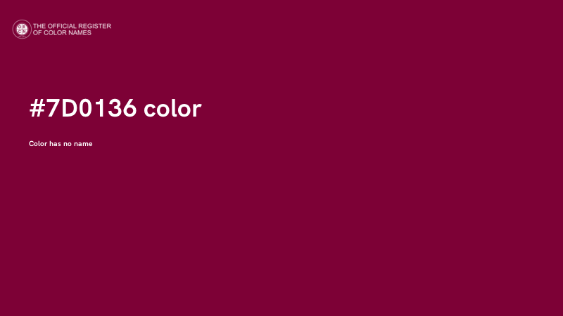 #7D0136 color image