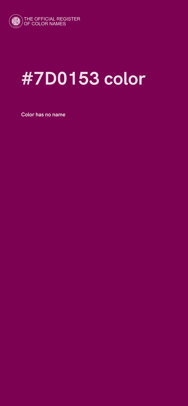 #7D0153 color image