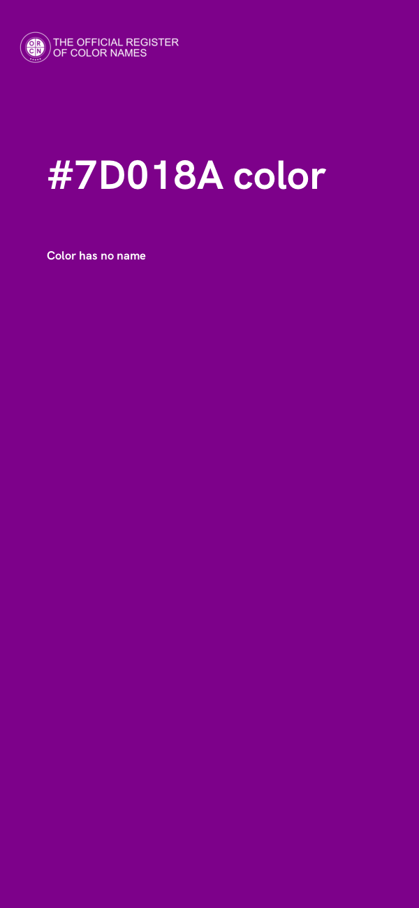 #7D018A color image