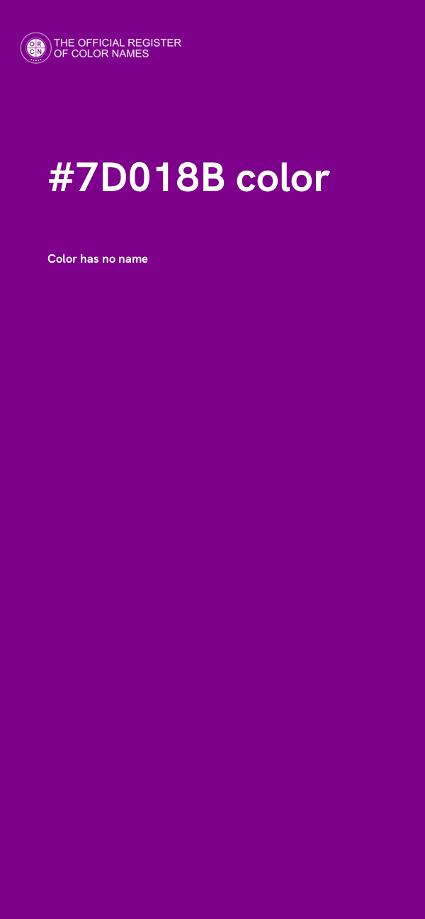 #7D018B color image