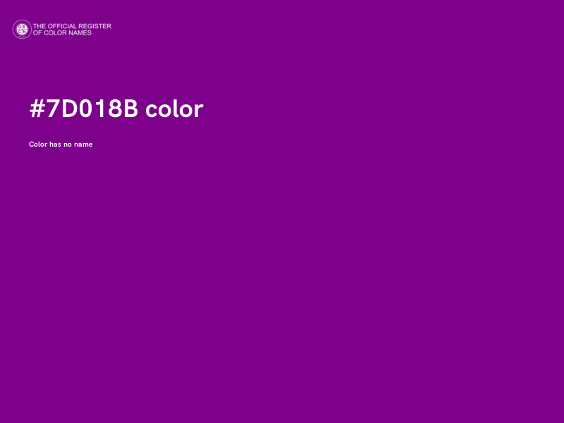 #7D018B color image