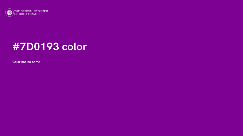 #7D0193 color image