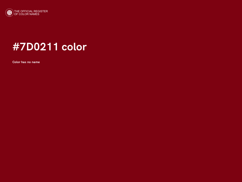 #7D0211 color image
