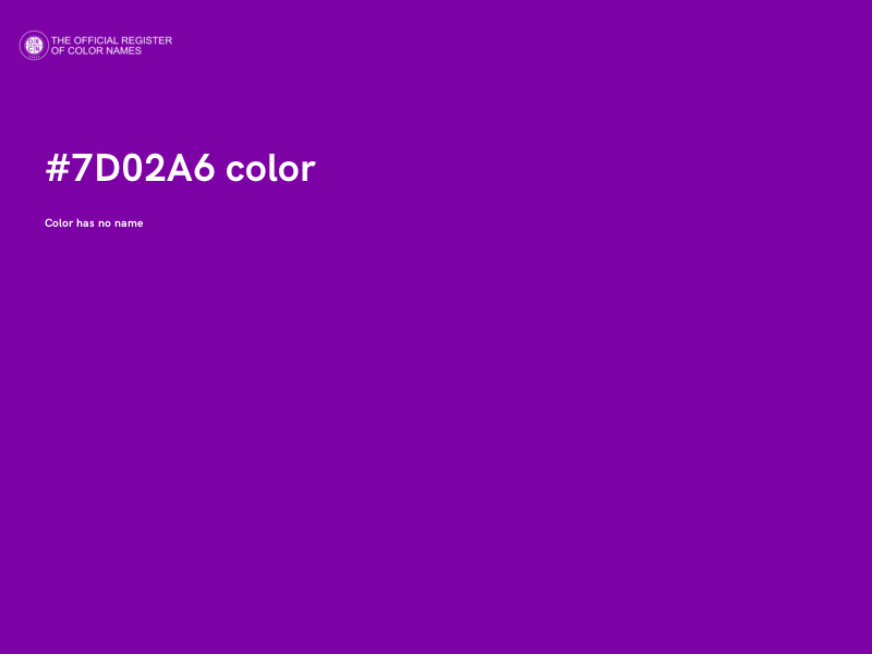 #7D02A6 color image