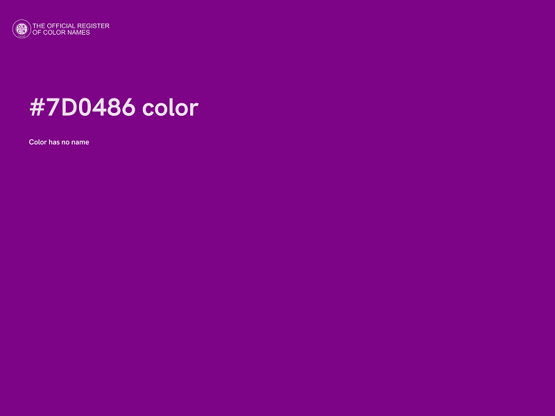 #7D0486 color image