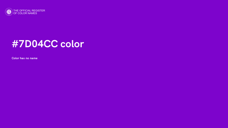 #7D04CC color image