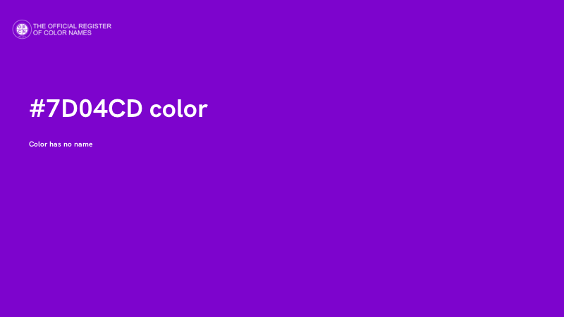 #7D04CD color image