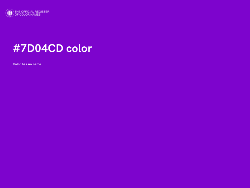 #7D04CD color image