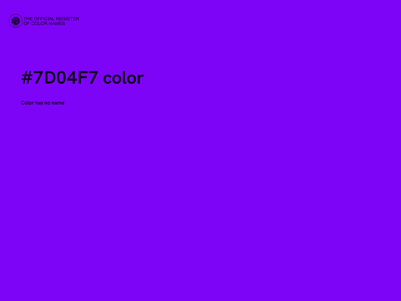 #7D04F7 color image