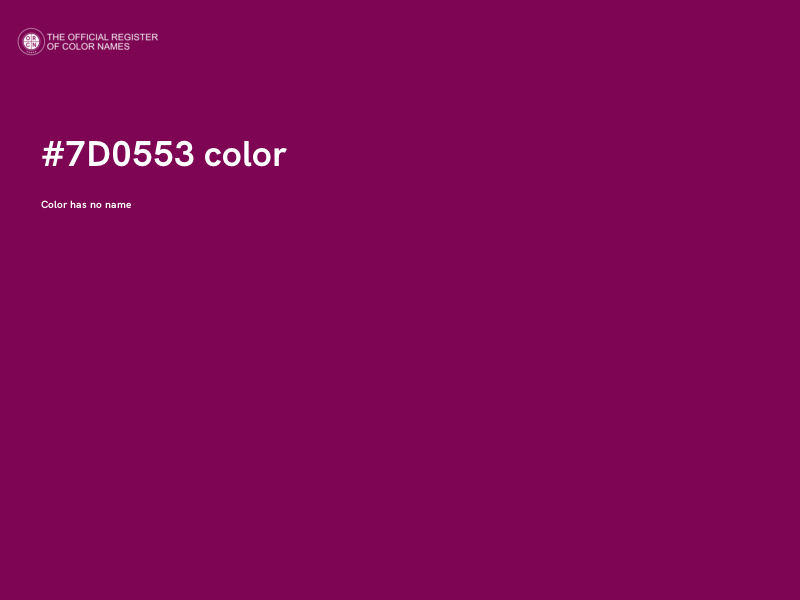 #7D0553 color image