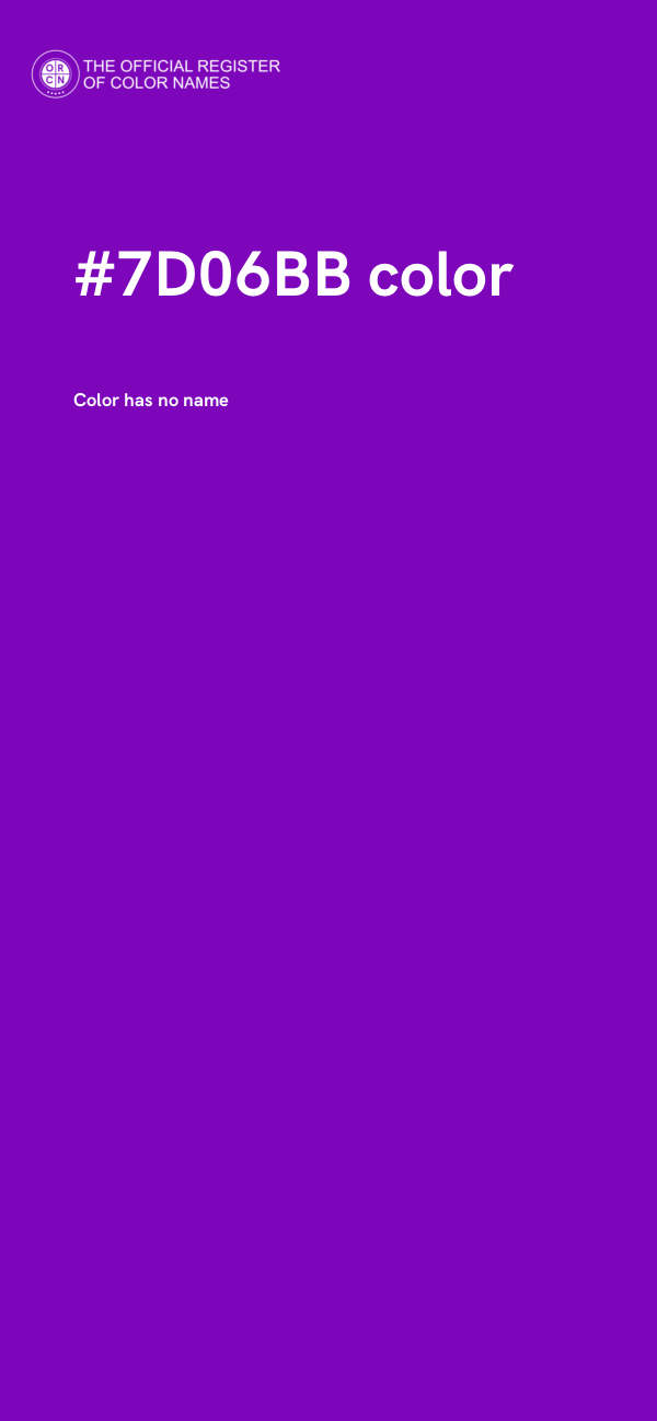 #7D06BB color image
