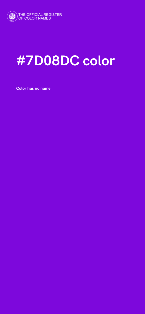 #7D08DC color image