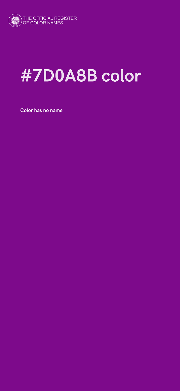 #7D0A8B color image