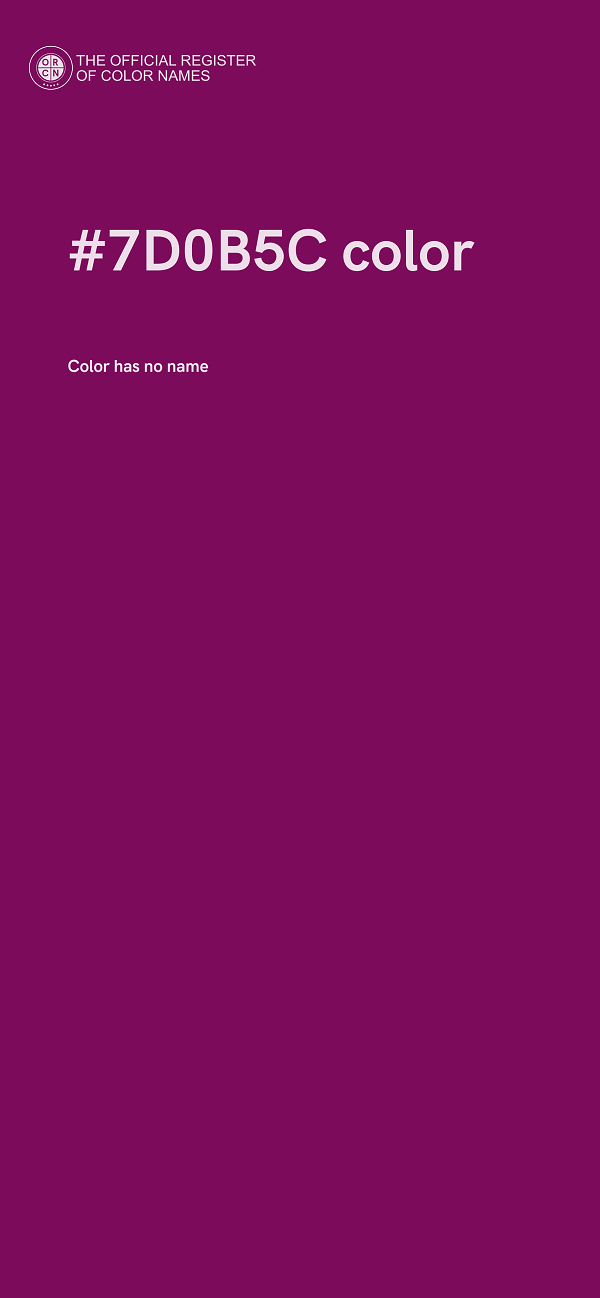 #7D0B5C color image