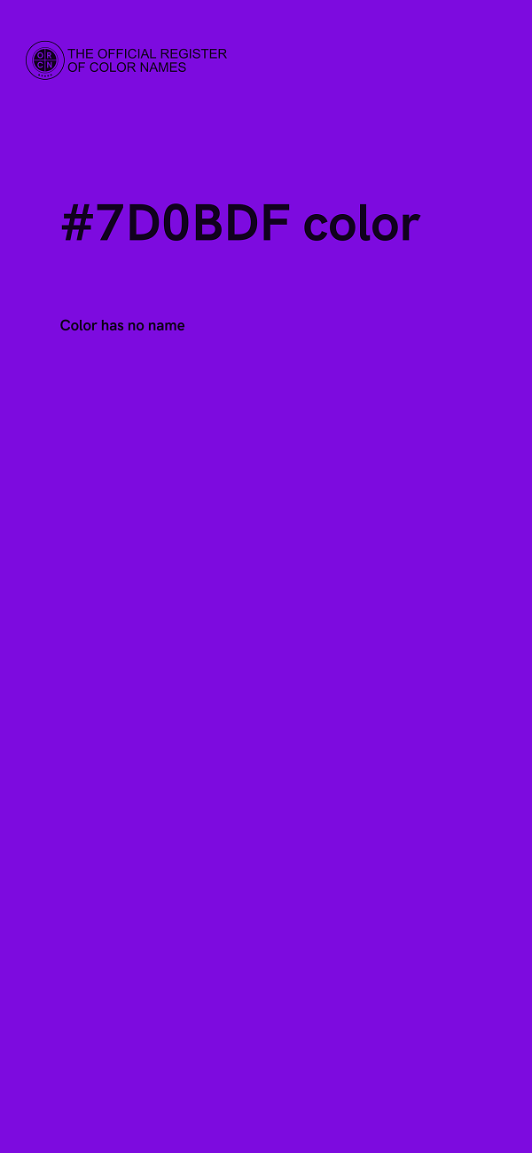 #7D0BDF color image