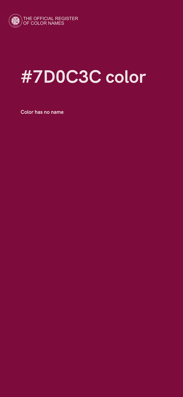 #7D0C3C color image