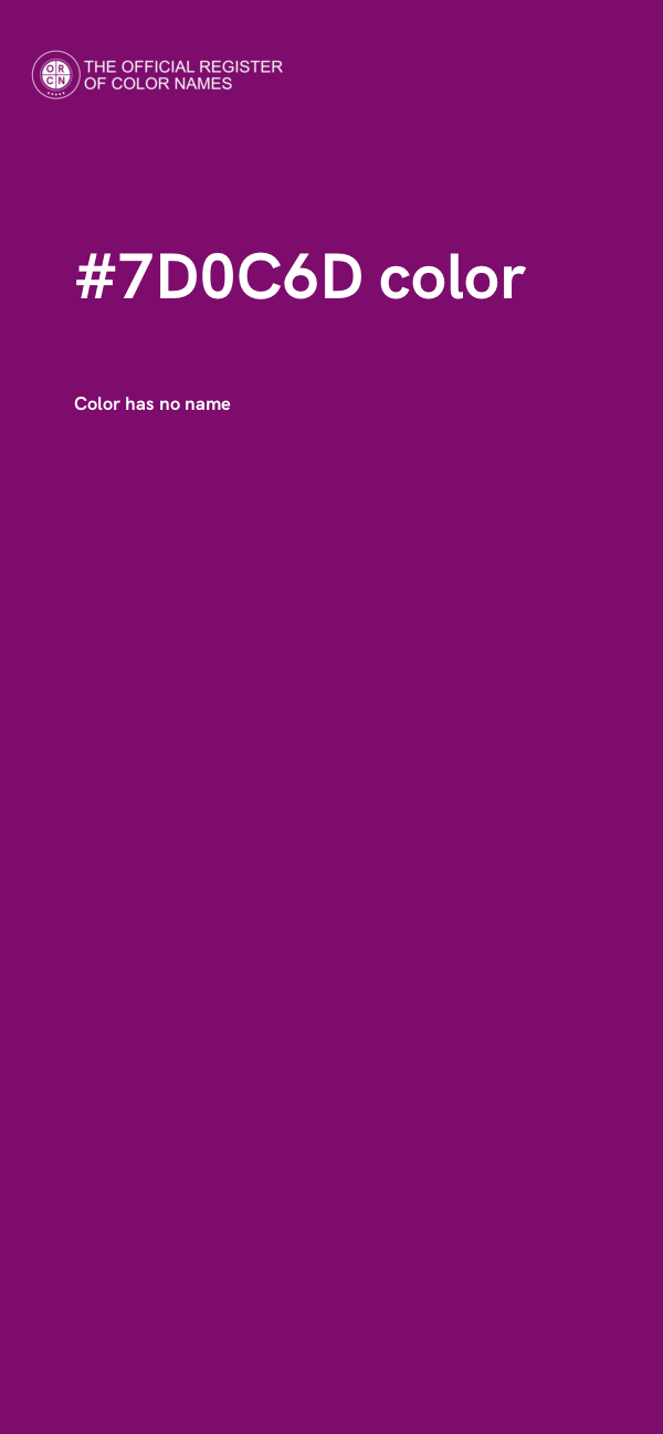#7D0C6D color image