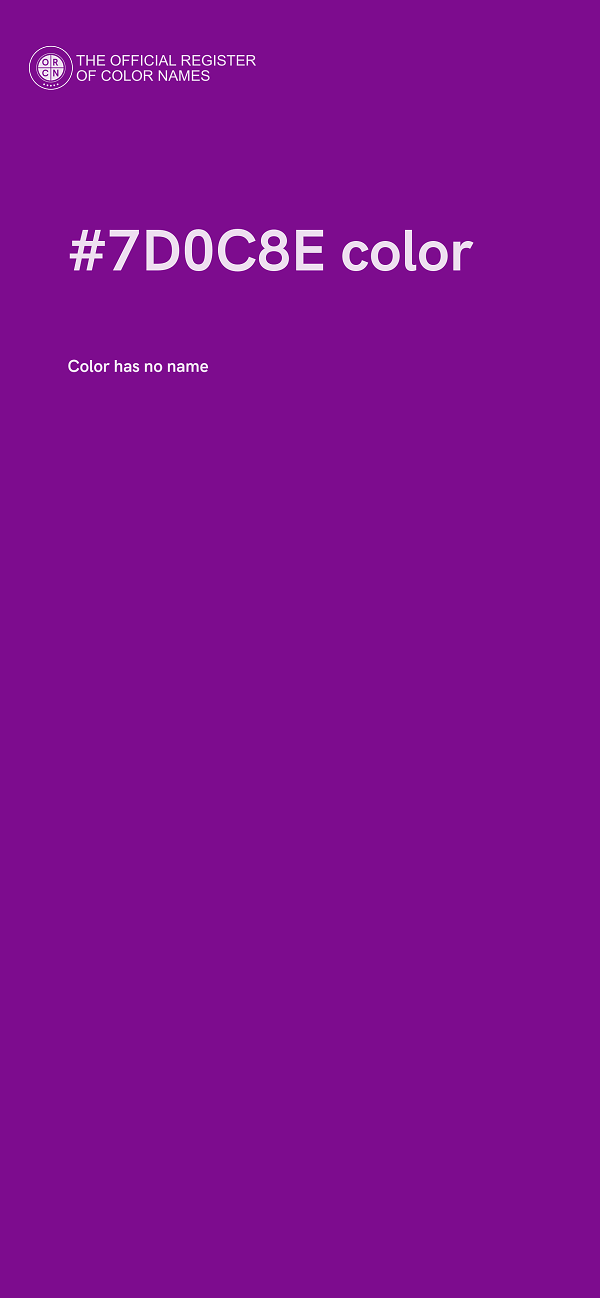#7D0C8E color image