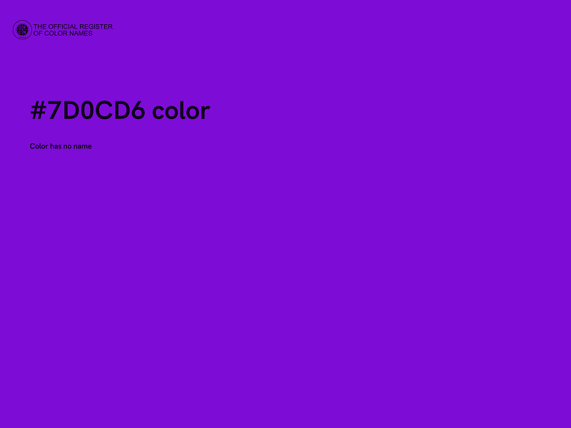 #7D0CD6 color image