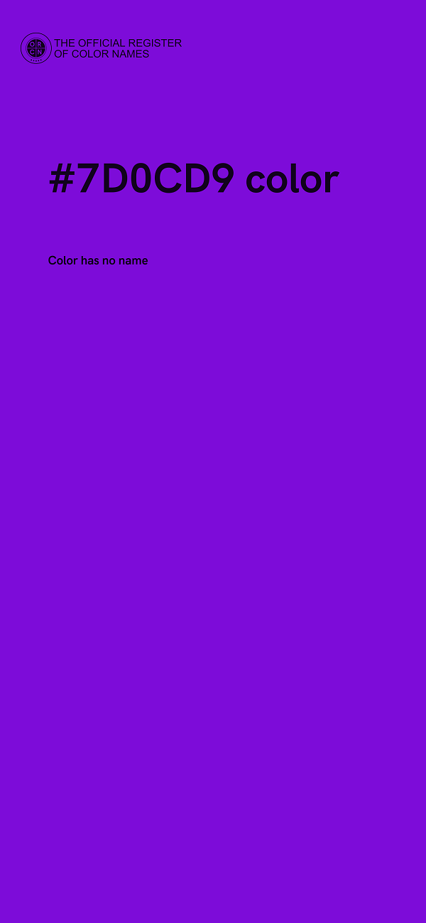 #7D0CD9 color image