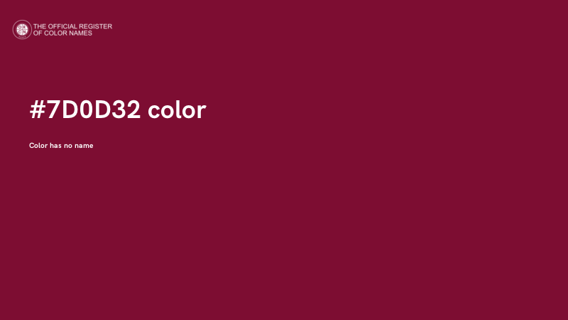 #7D0D32 color image