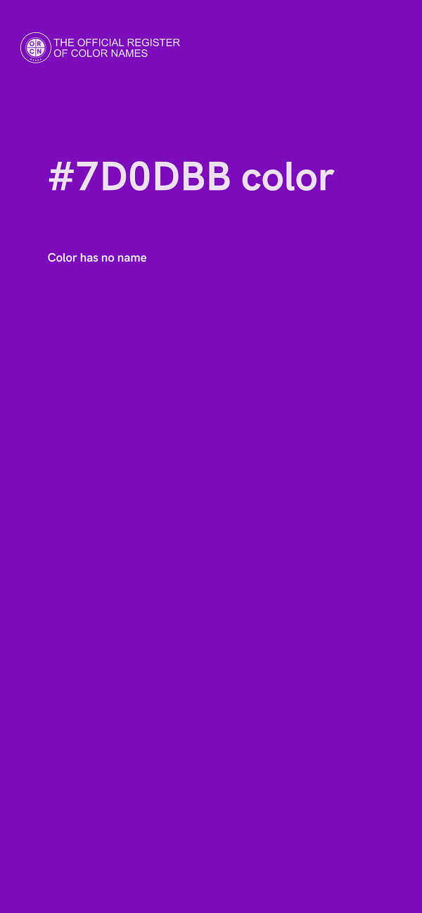 #7D0DBB color image