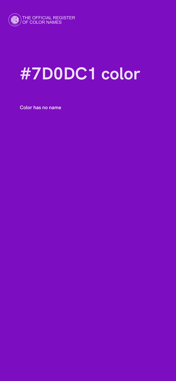 #7D0DC1 color image