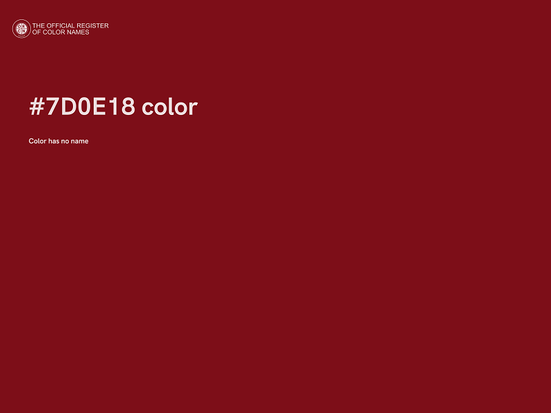 #7D0E18 color image