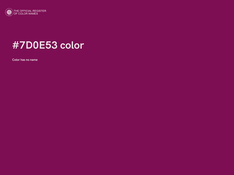 #7D0E53 color image