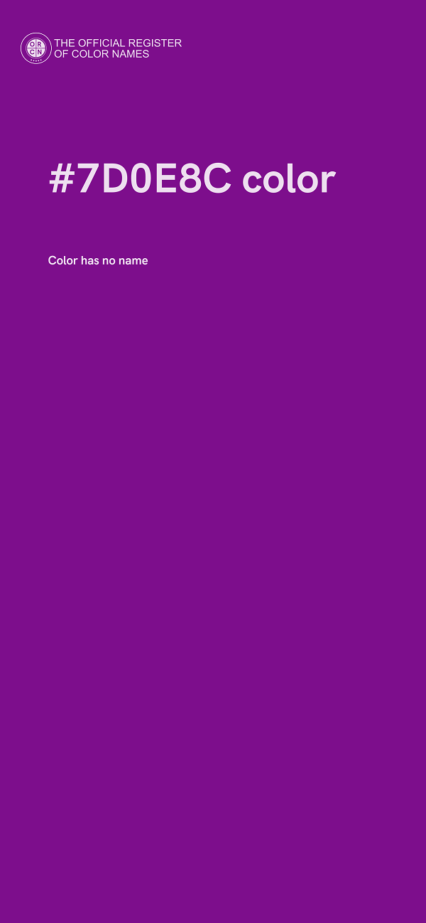 #7D0E8C color image