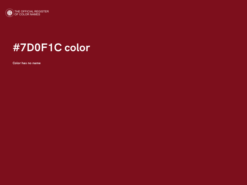 #7D0F1C color image